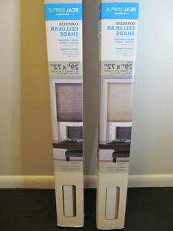 Real Simple Cordless Cellular Shade 29" x 72" Espresso or Sa