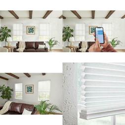 Cut To Size White Light Filtering Polyester Motorized Cellul