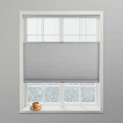 Grey Light Filtering Top Down Bottom Up Deluxe Cordless Cell