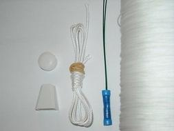 Window Blind Repair Kit - 70 Feet of 0.9mm White Cellular/Pl